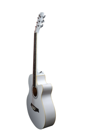 1620374372374-Swan7 40C Maven Series Spruce Wood White Glossy Acoustic Guitar (2).png
